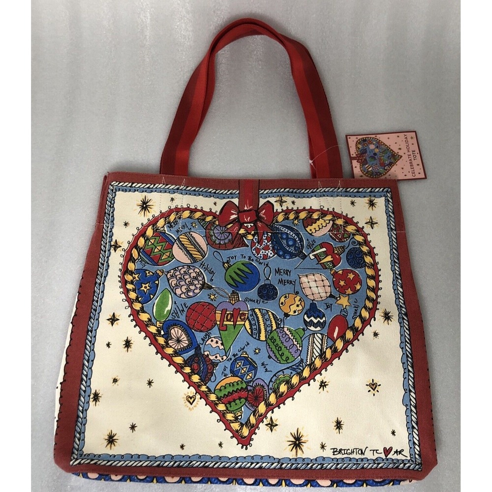 BRIGHTON Celebrate Holiday Tote New With Tags Retails for $150 - Picture 3 of 16